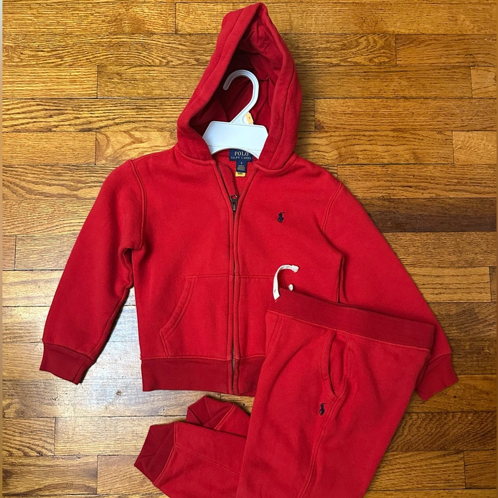 Polo Ralph Lauren Red Sweatsuit size 5